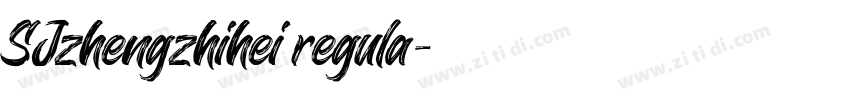 SJzhengzhihei regula字体转换
